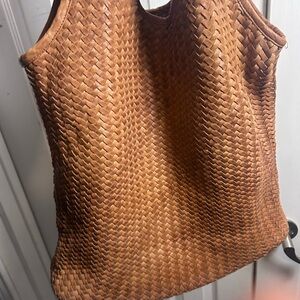 Platania Italian Woven Leather Hobo Shoulder Handbag